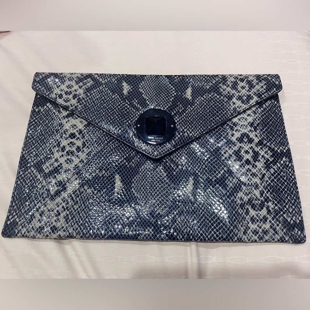 Kate Spade snake print clutch